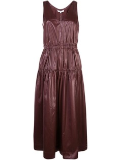 Tibi присборенный комбинезон Liquid с драпировкой