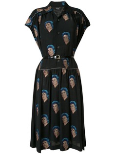 UNDERCOVER платье-рубашка с принтом Bowie