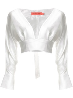 Manning Cartell укороченная блузка с глубоким вырезом
