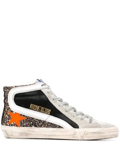 Golden Goose кеды Slide с блестками