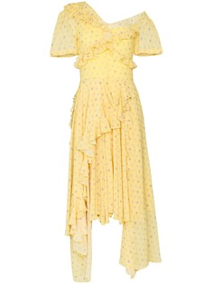 Preen By Thornton Bregazzi ярусное платье миди Kennedy с оборками