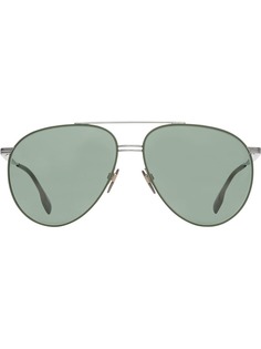 Burberry солнцезащитные очки-авиаторы с верхней планкой