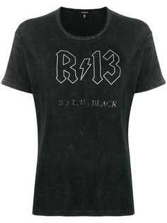 R13 футболка Back in Black с логотипом