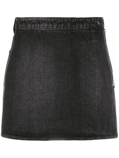 Givenchy джинсовая юбка мини с запахом