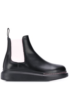 Alexander McQueen ботинки челси с контрастными вставками