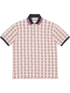 Gucci рубашка поло с логотипом Interlocking G