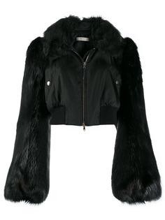 Prada Pre-Owned 1990s faux fur cropped jacket