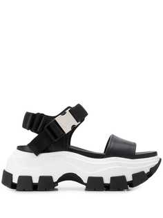 Prada criss cross pegasus sandals