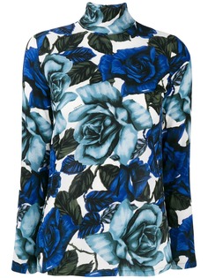 Prada топ с цветочным принтом