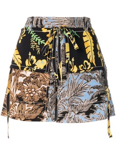 3.1 Phillip Lim шорты в стилистике пэчворк