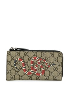Gucci кошелек с принтом Kingsnake и узором GG Supreme