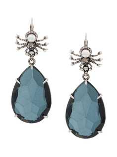 Alexander McQueen spider and crystal pendant earring