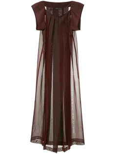 Yohji Yamamoto Pre-Owned плиссированное платье макси