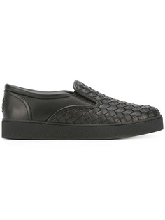 Bottega Veneta кеды с плетеным эффектом