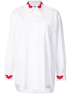 Simone Rocha рубашка с аппликацией из бисера