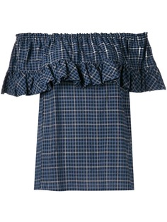 Hache блузка с оборкой