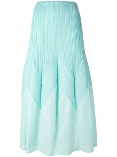 Issey Miyake Pre-Owned длинная юбка с плиссировкой