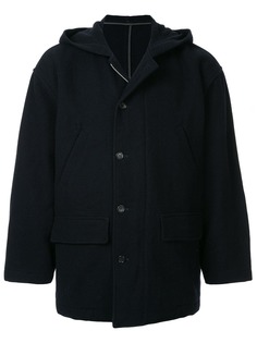 Comme Des Garçons Pre-Owned однобортная куртка с капюшоном
