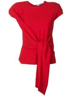 Chalayan блузка с завязкой