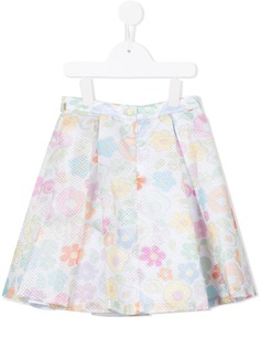 Valmax Kids юбка с цветочной вышивкой