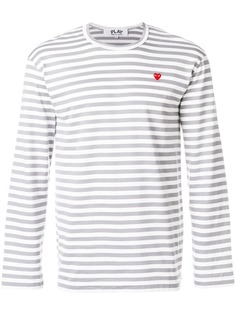 Comme Des Garçons Play футболка в полоску с логотипом