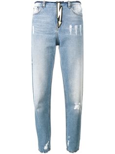 Navro джинсы с завышенной талией и необработанным краем