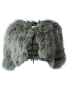 Jean Paul Gaultier Pre-Owned куртка-накидка из перьев марабу