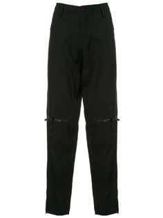 Yohji Yamamoto брюки с молниями