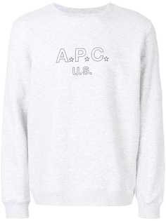 A.P.C. толстовка с принтом