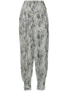 Alessandra Rich брюки с анималистическим узором
