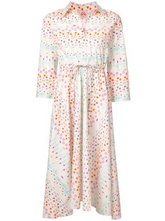 Le Sirenuse платье-рубашка с принтом