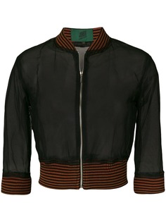Jean Paul Gaultier Pre-Owned полупрозрачная куртка-бомбер