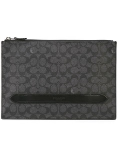 Coach парусиновый клатч с логотипом Manhattan