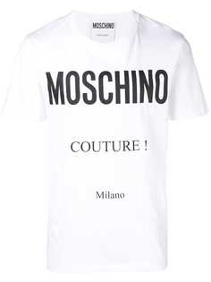 Moschino футболка с логотипом Couture!