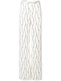 Alexis расклешенные брюки с узором