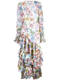 Alexis длинное платье с цветочным принтом
