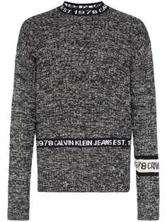 Calvin Klein Jeans Est. 1978 джемпер в полоску с логотипами