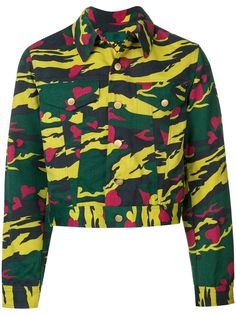 Jean Paul Gaultier Pre-Owned укороченная куртка с камуфляжным узором