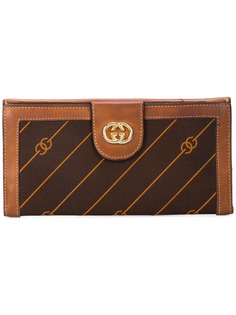 Gucci Pre-Owned кошелек в полоску с логотипом