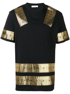 Versace Collection футболка с принтом с эффектом металлик