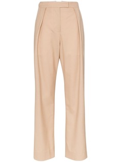 Wright Le Chapelain брюки со складками спереди