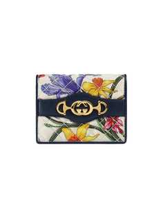 Gucci картхолдер с принтом Flora