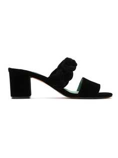 Blue Bird Shoes бархатные мюли Thais