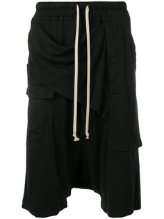 Rick Owens DRKSHDW спортивные шорты с низким шаговым швом