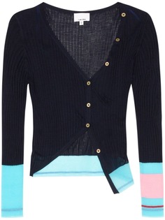 i-am-chen укороченный кардиган в рубчик