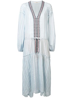 Lemlem ярусное платье макси Nefasi