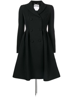 Moschino двубортное расклешенное пальто