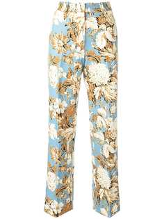 Stine Goya брюки прямого кроя с цветочным принтом