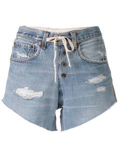 Greg Lauren джинсовые шорты с лампасами