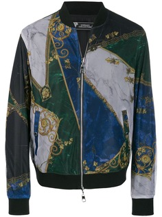 Versace Collection куртка-бомбер с принтом